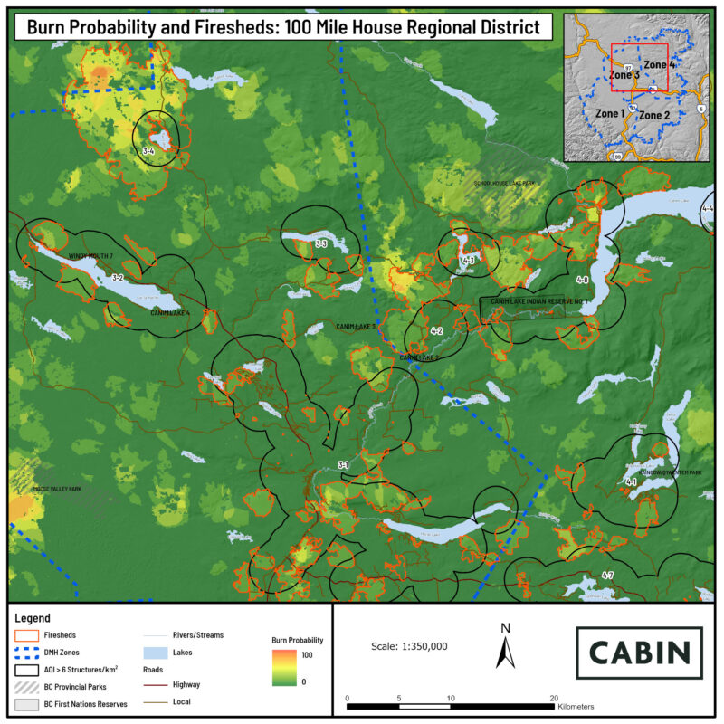 rn Probability and Firesheds